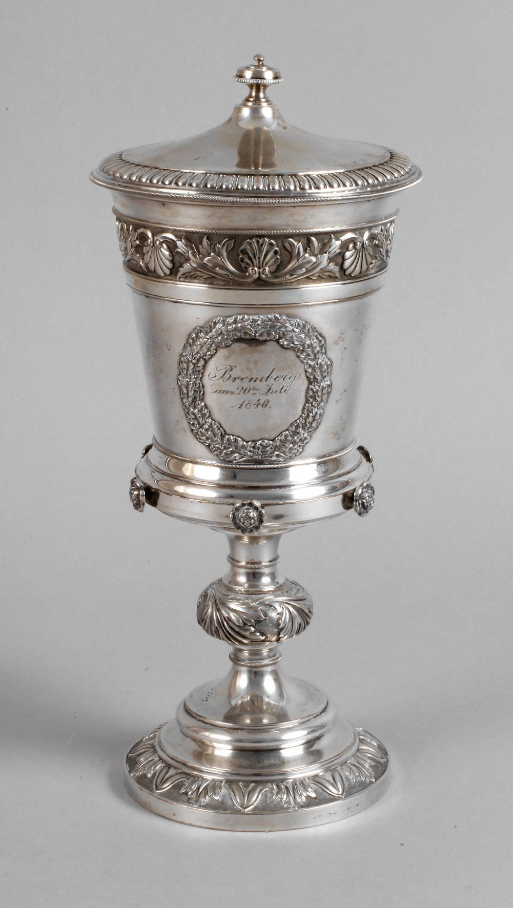 Silber großer Biedermeierpokal Berlin