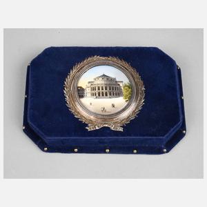 Erinnerungsplakette der ersten Semperoper