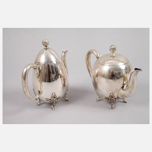 Mokka-/Teeset Silber