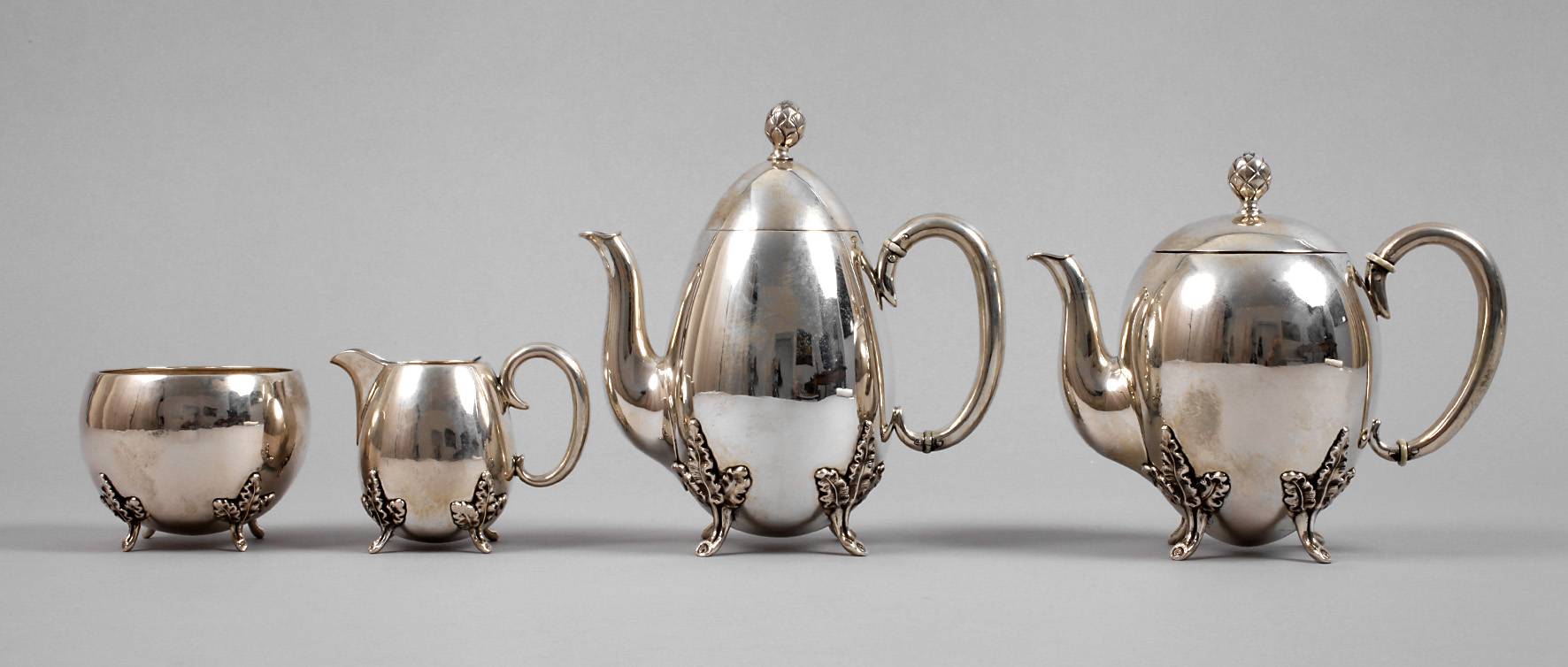 Mokka-/Teeset Silber