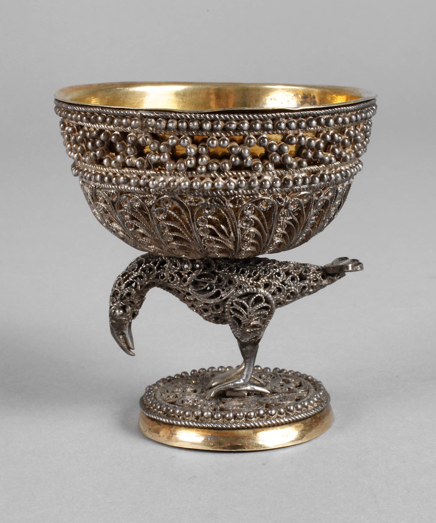 Silber Saliere Filigranarbeit