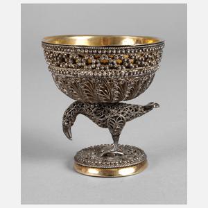 Silber Saliere Filigranarbeit