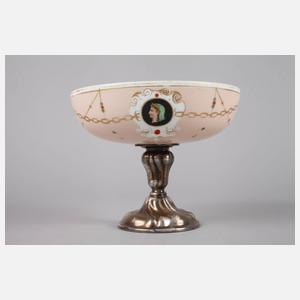 Tazza mit Silberfuß