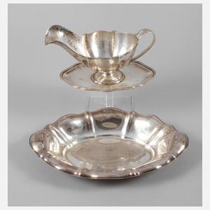 Silber Sauciere und Schale
