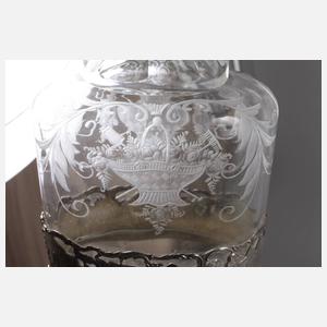 Karaffe mit Silbermontur