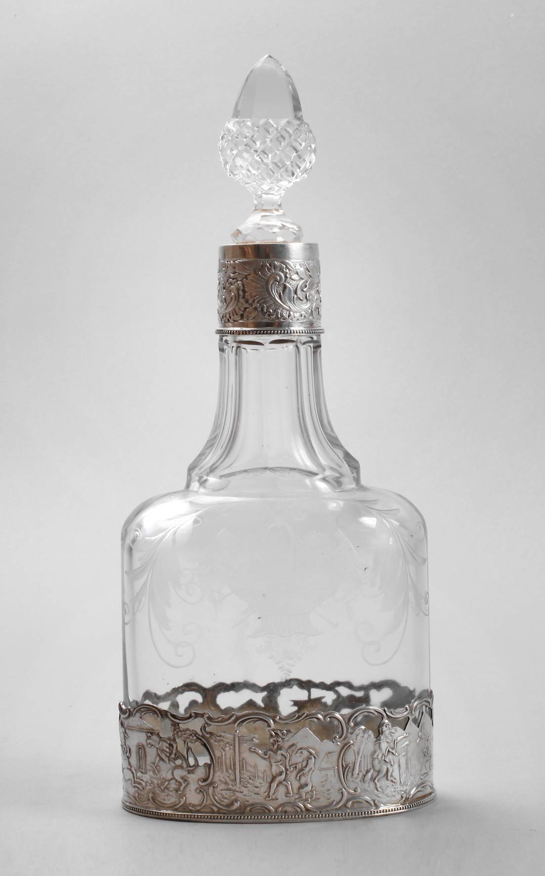 Karaffe mit Silbermontur