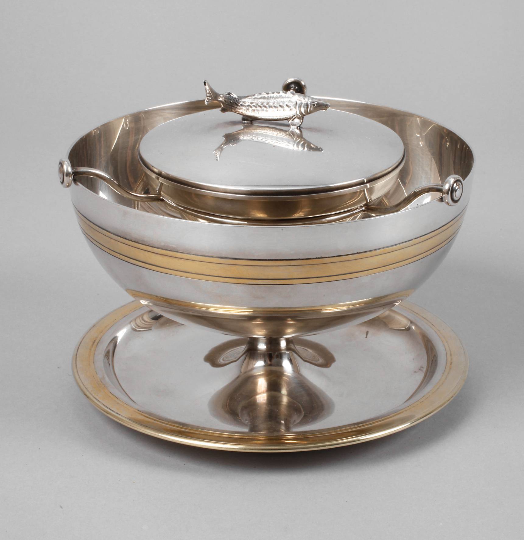 Kaviarbehälter Silber