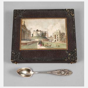 Silber sechs Kaffeelöffel Biedermeier