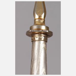 Silber vier Vorlegeteile mit Sängersymbolik