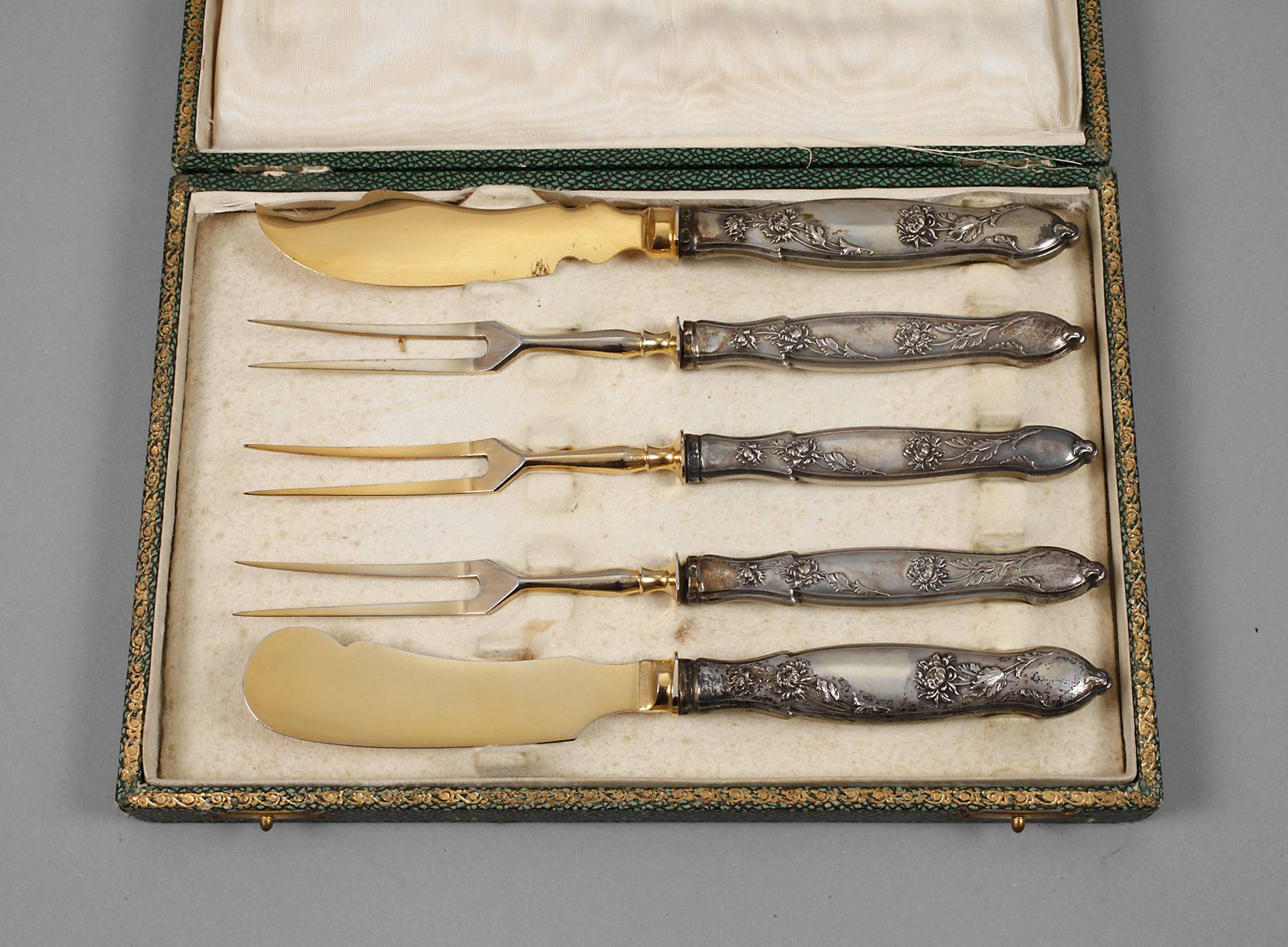 Silber Vorlegeset im Geschenketui