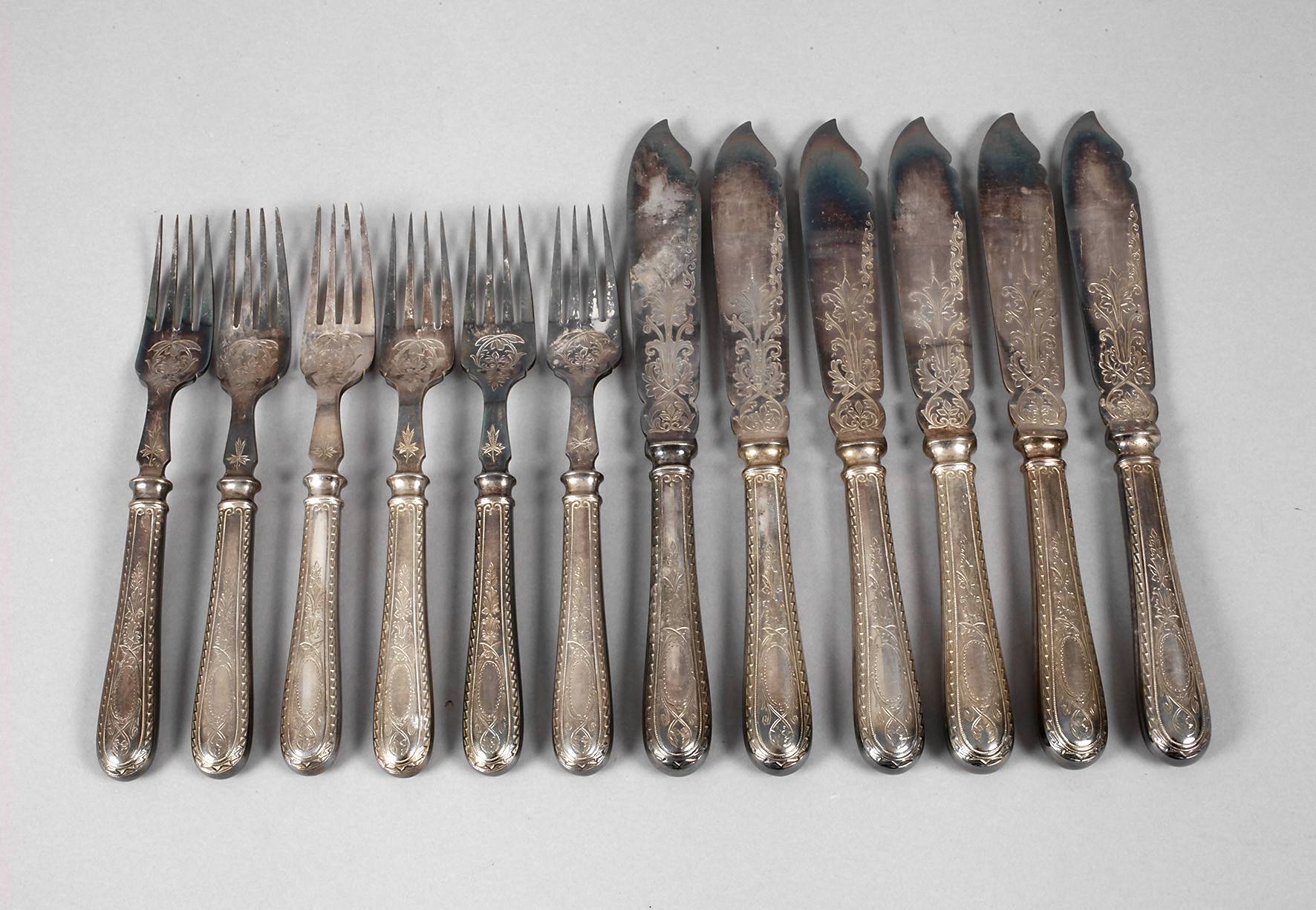 England Fischbesteck Historismus