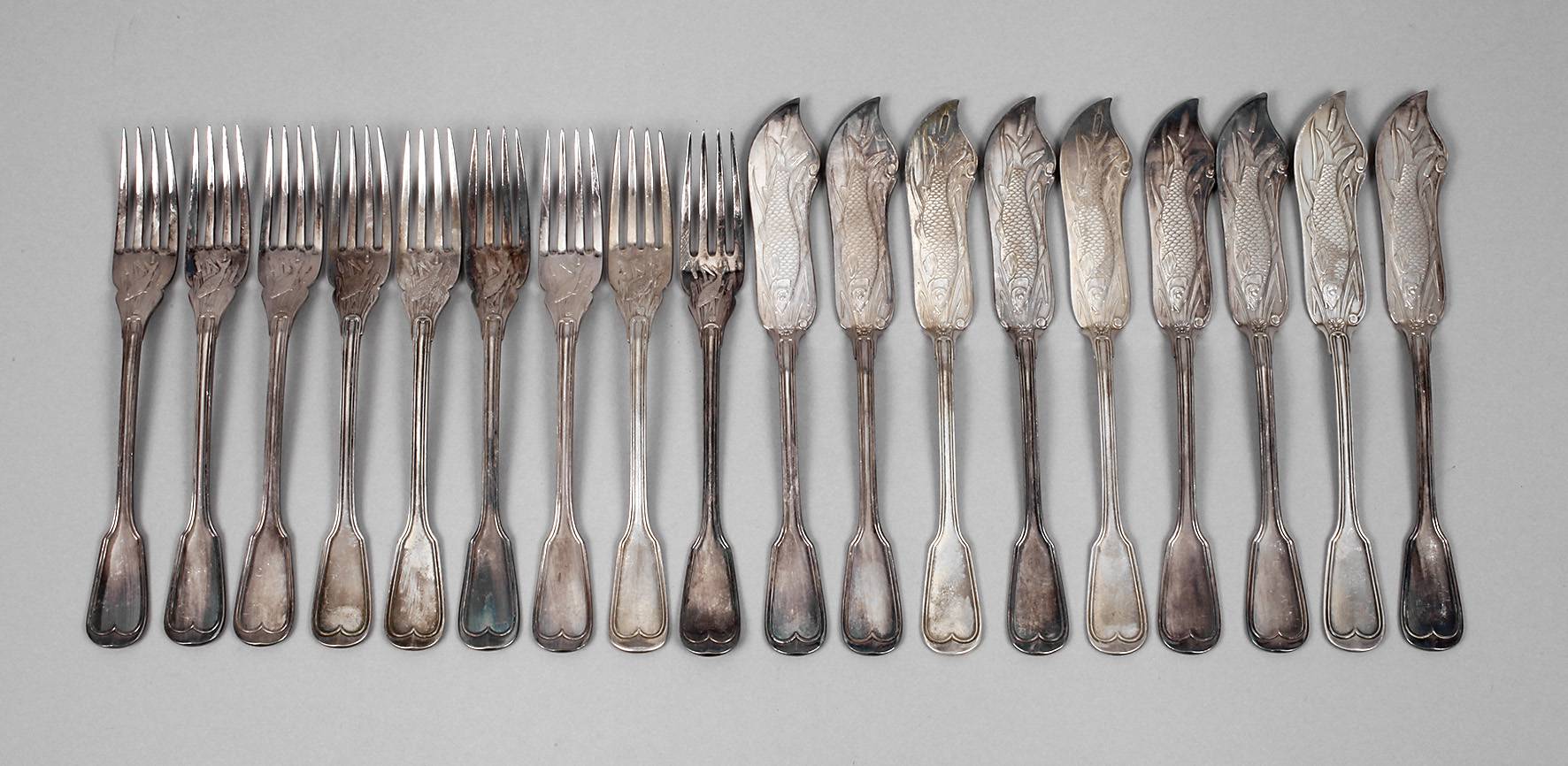 Fischbesteck Augsburger Faden