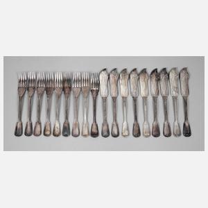 Fischbesteck Augsburger Faden