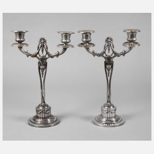 WMF Paar Jugendstilleuchter