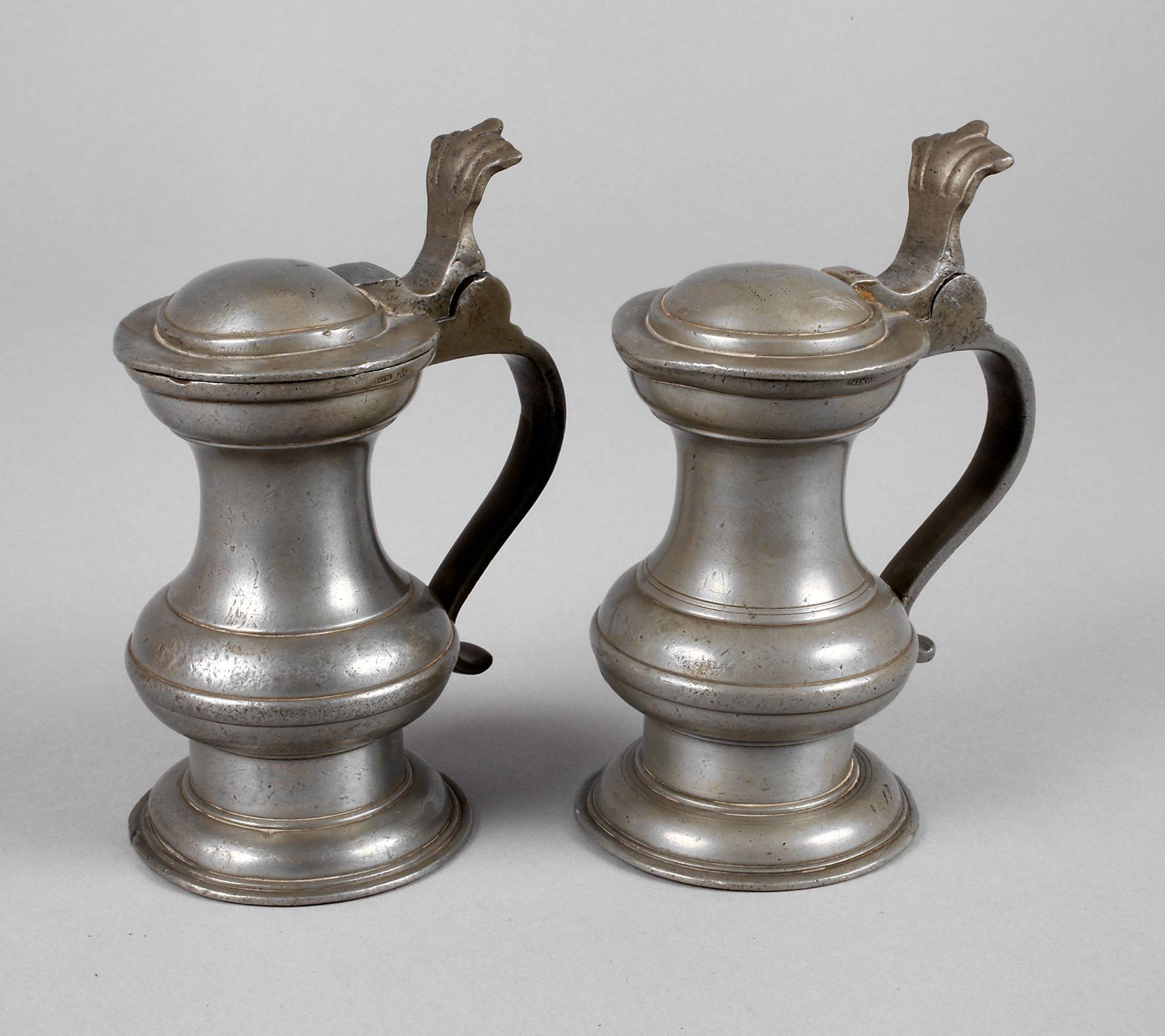 Zwei Zinnkrüglein Danzig