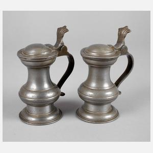 Zwei Zinnkrüglein Danzig