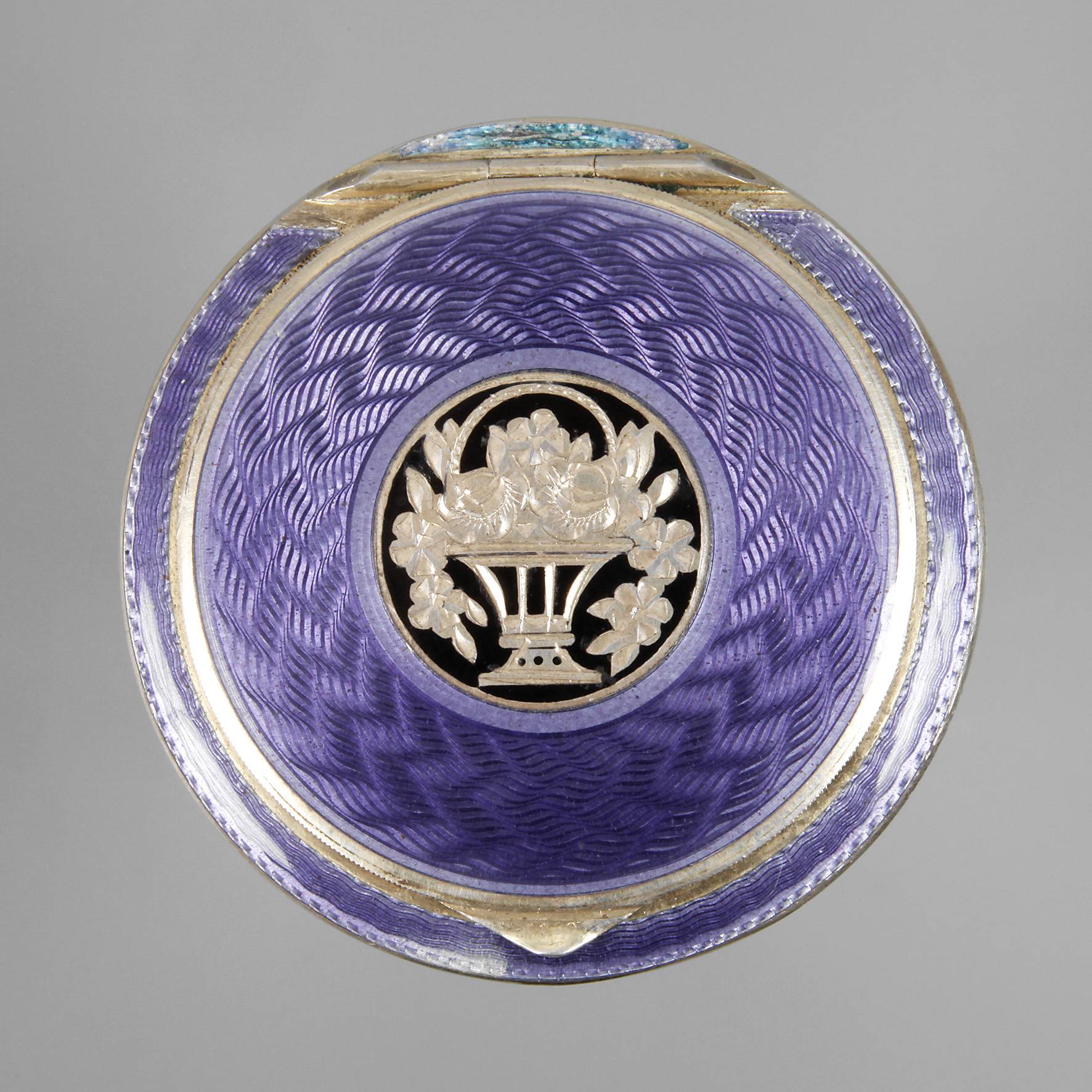 Emaillierte Silberdose Wien