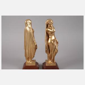 Jean Jacques Pradier, zwei antikisierende Göttinnen