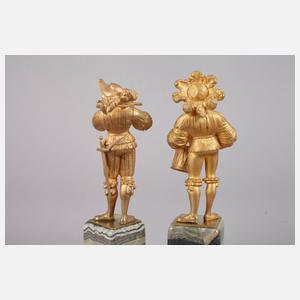 Zwei mittelalterliche Spielmänner