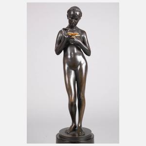 Josef Moest, Mädchenakt mit Schmetterling