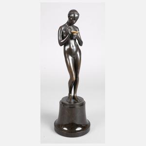 Josef Moest, Mädchenakt mit Schmetterling