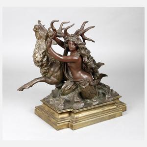 Nereide mit Hirsch