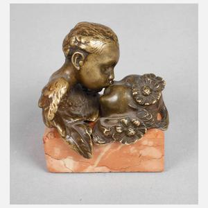 Wiener Bronze mechanische Tischklingel