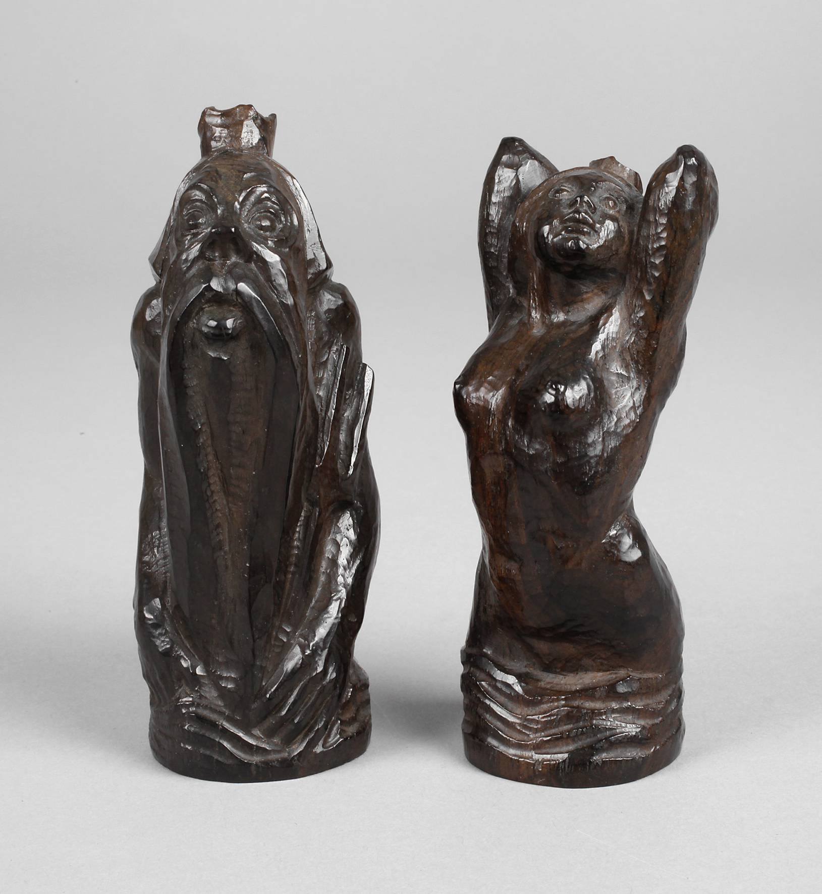 Karl Groß attr., Paar Schachfiguren