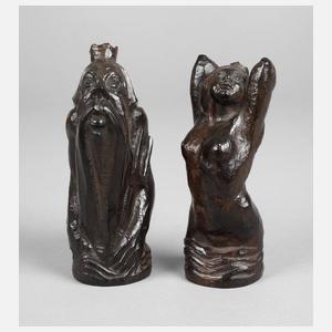 Karl Groß attr., Paar Schachfiguren