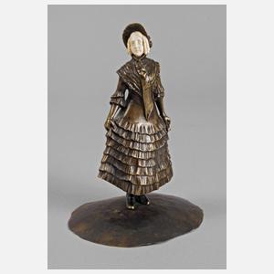 E. Pucher, Chryselephantin Biedermeierdame