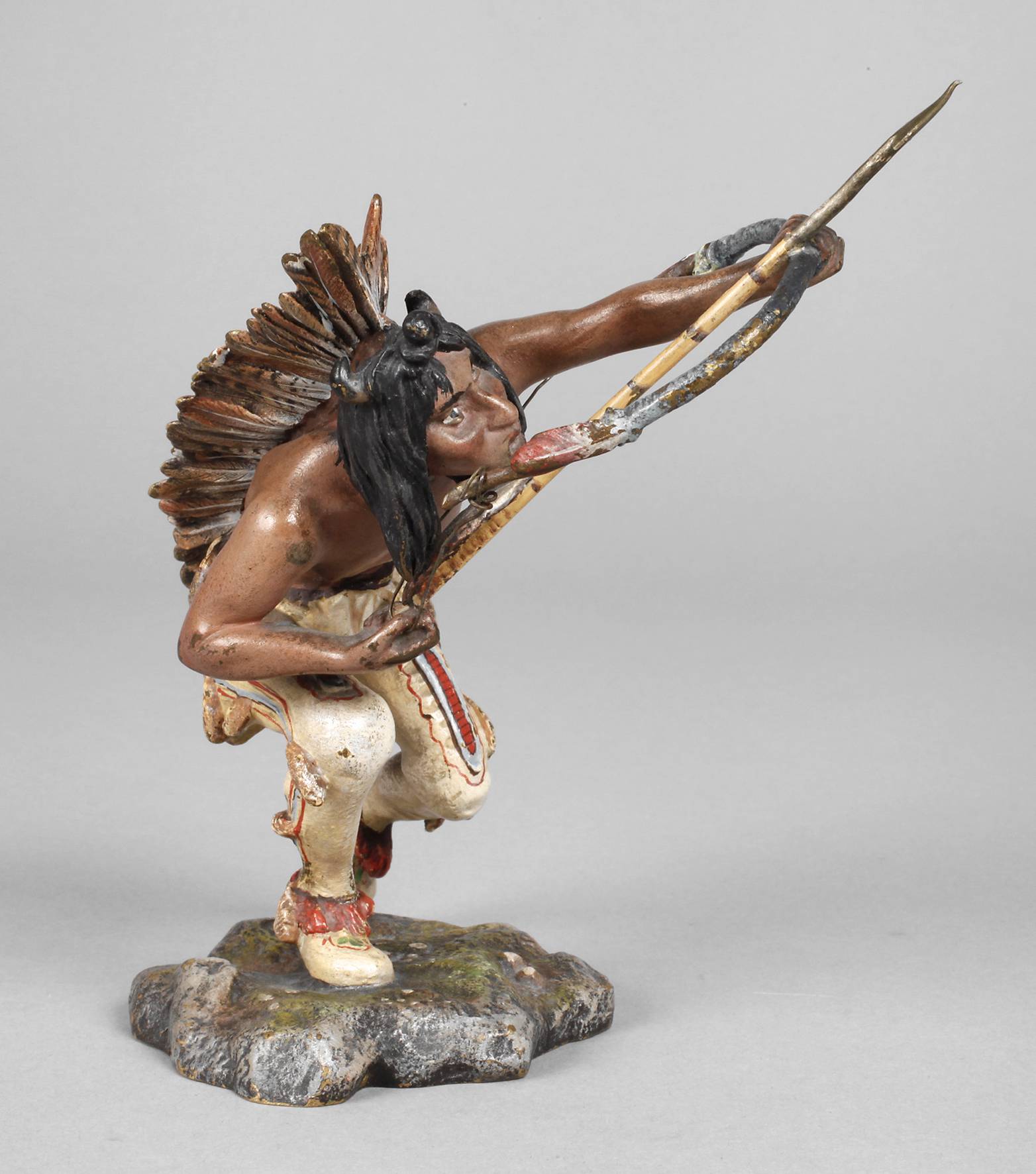 Franz Xaver Bergmann, Indianer mit Bogen
