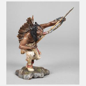 Franz Xaver Bergmann, Indianer mit Bogen