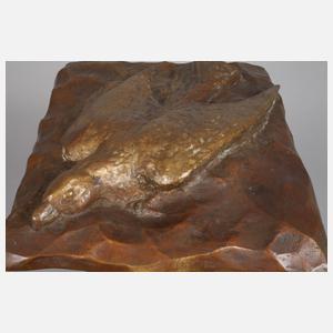 Dario Malkowski, Bronzerelief Falke