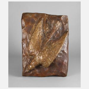 Dario Malkowski, Bronzerelief Falke