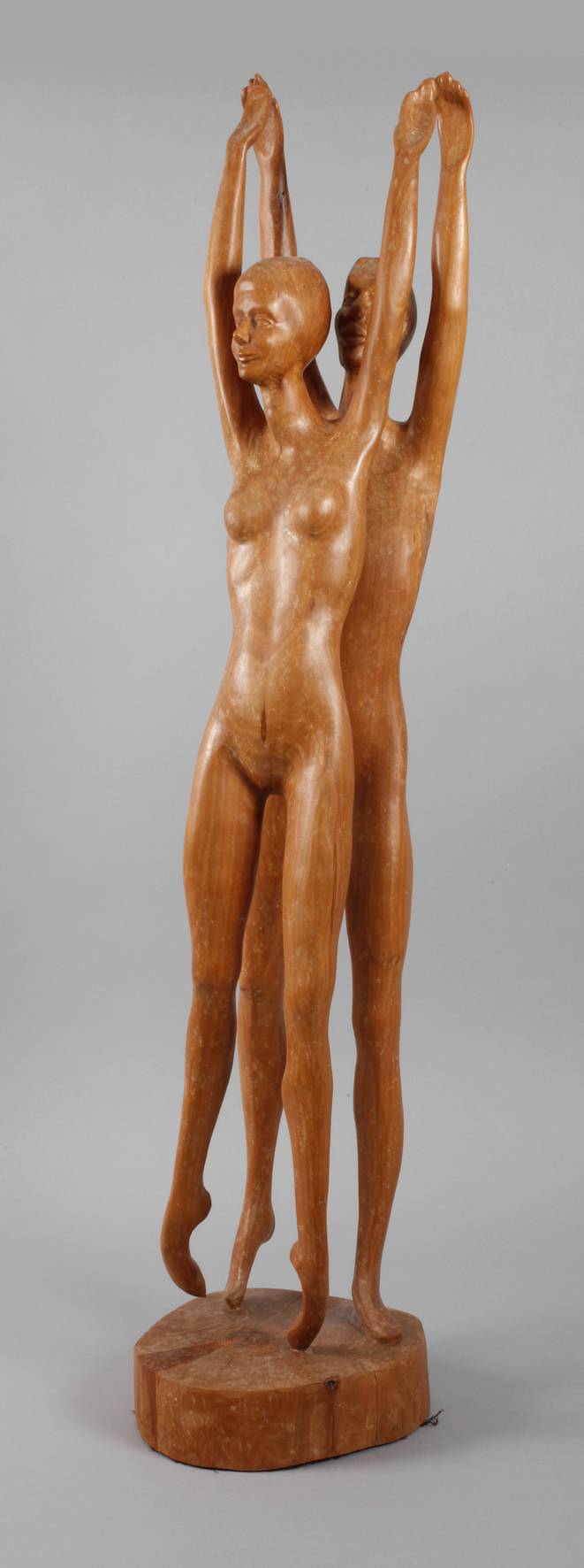 Brandt, große Holzskulptur Ballett