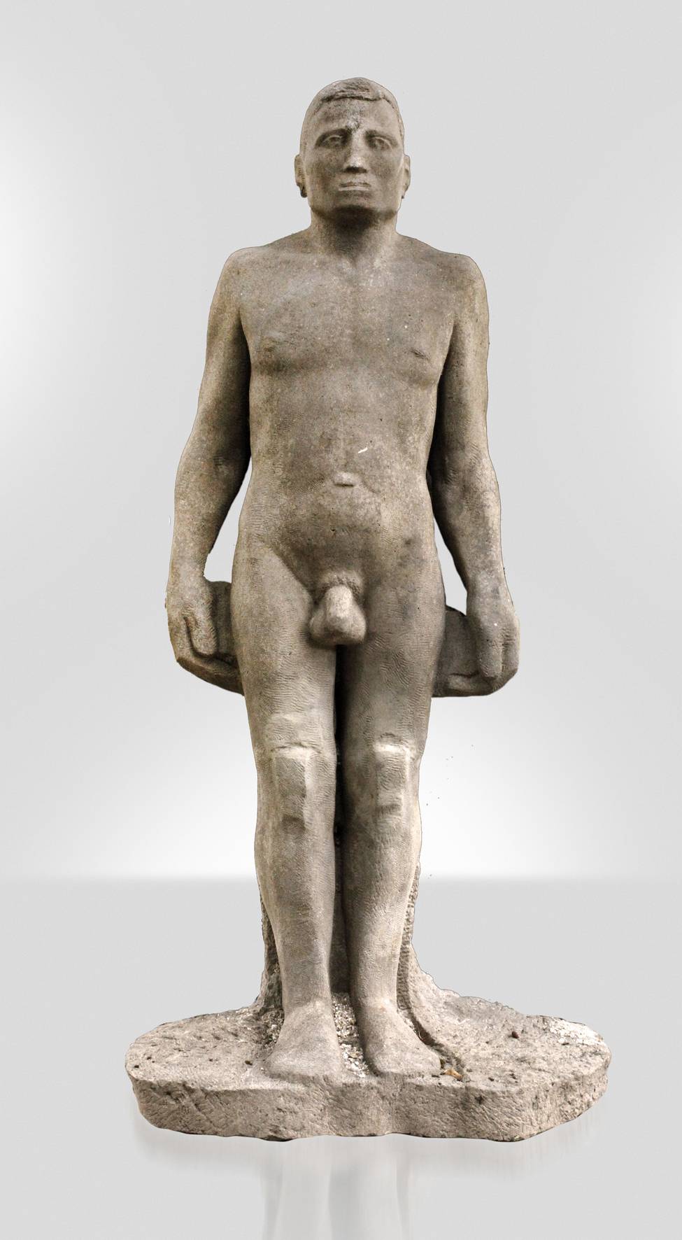 Fritz Böhme, überlebensgroßer Männerakt