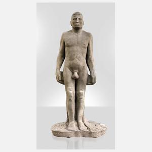 Fritz Böhme, überlebensgroßer Männerakt