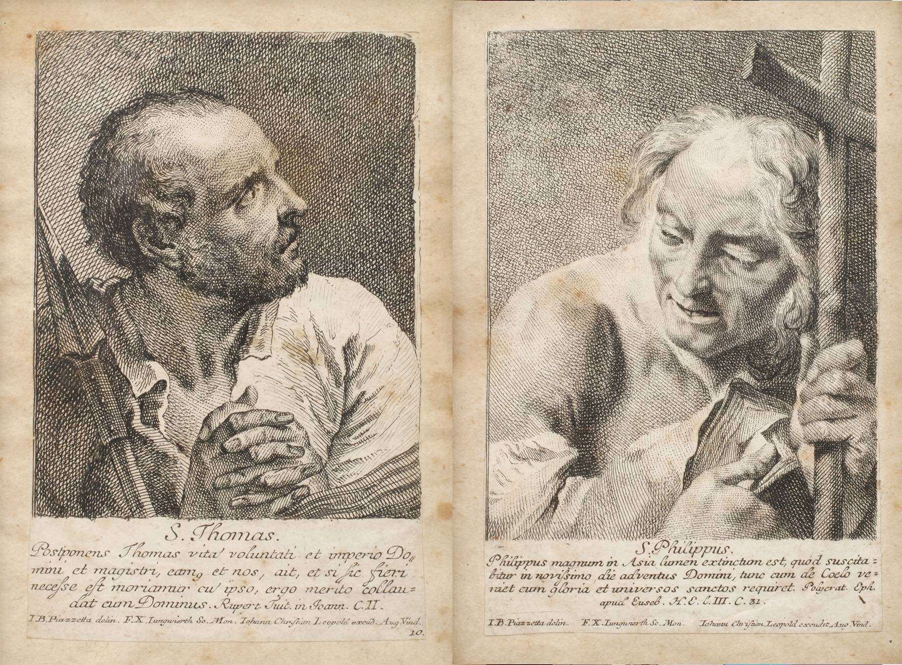 Franz Xaver Andreas Jungwirth, Paar Kupferstiche