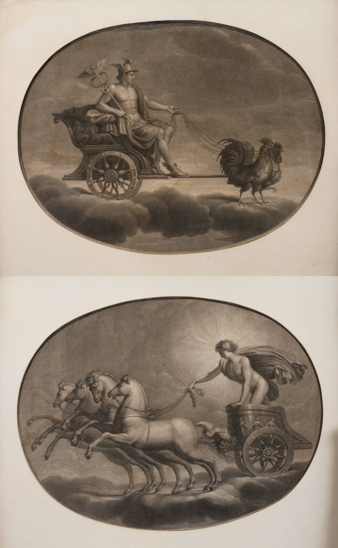 Paar astrologische Kupferstiche