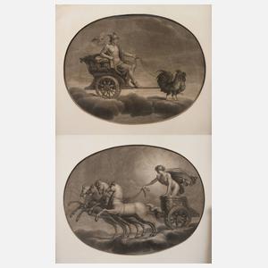 Paar astrologische Kupferstiche