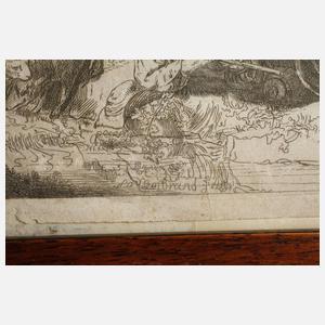 Der Flötenspieler nach Rembrandt