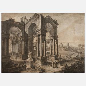 Gesellschaft in antiken Ruinen