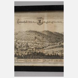 Matthäus Merian, attr., Ansicht Lautenthal im Harz