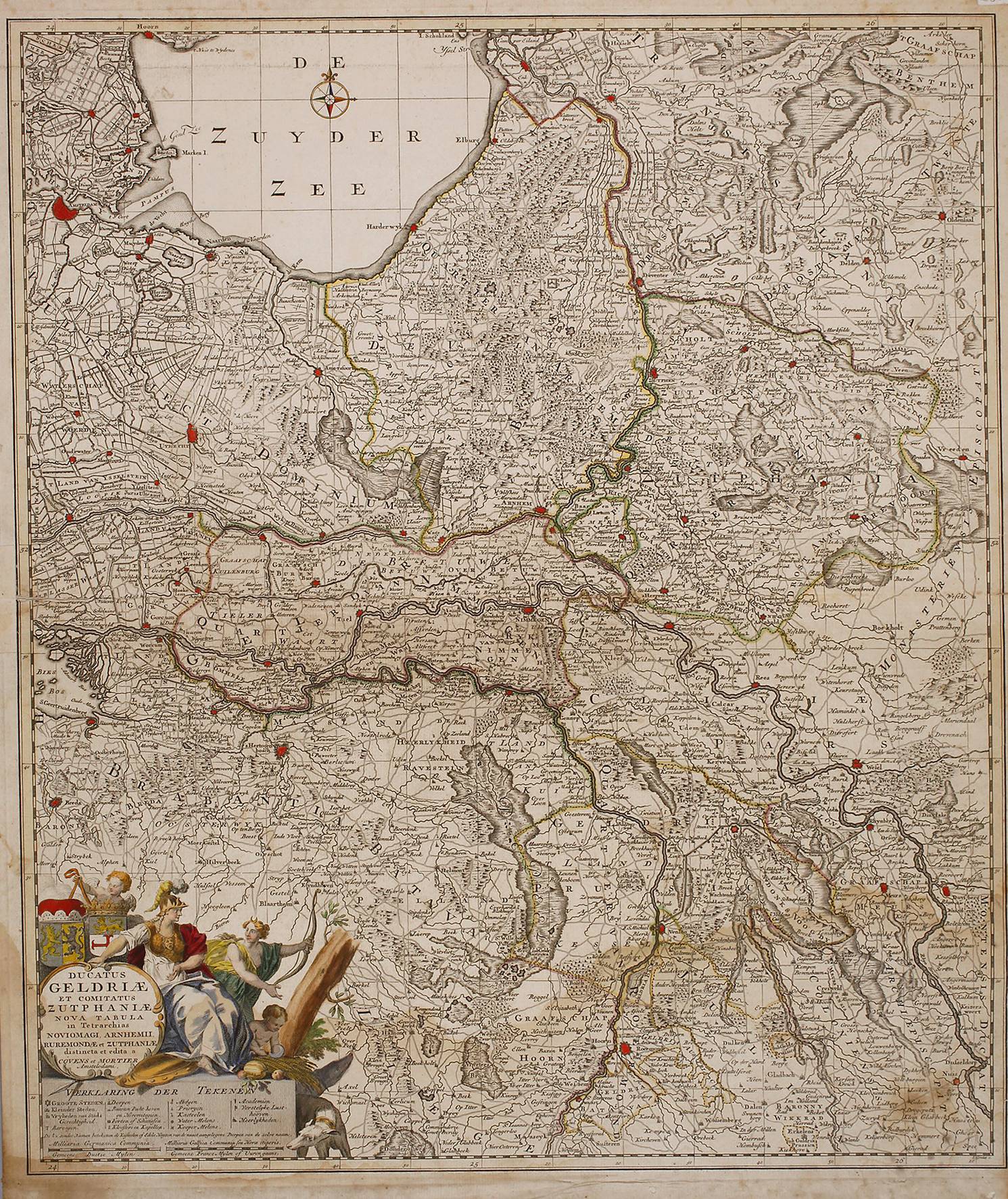 Covens & Mortier, Karte Herzogtum Gelderland