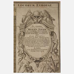 Homann, Johann Baptist Erben ”Curioser Meilenzeiger”