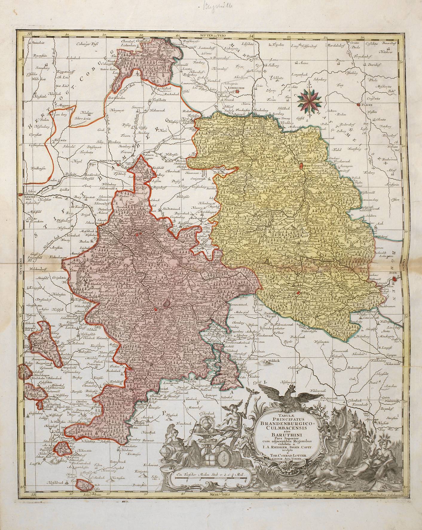 Tobias Conrad Lotter, Karte Brandenburg-Kulmbach