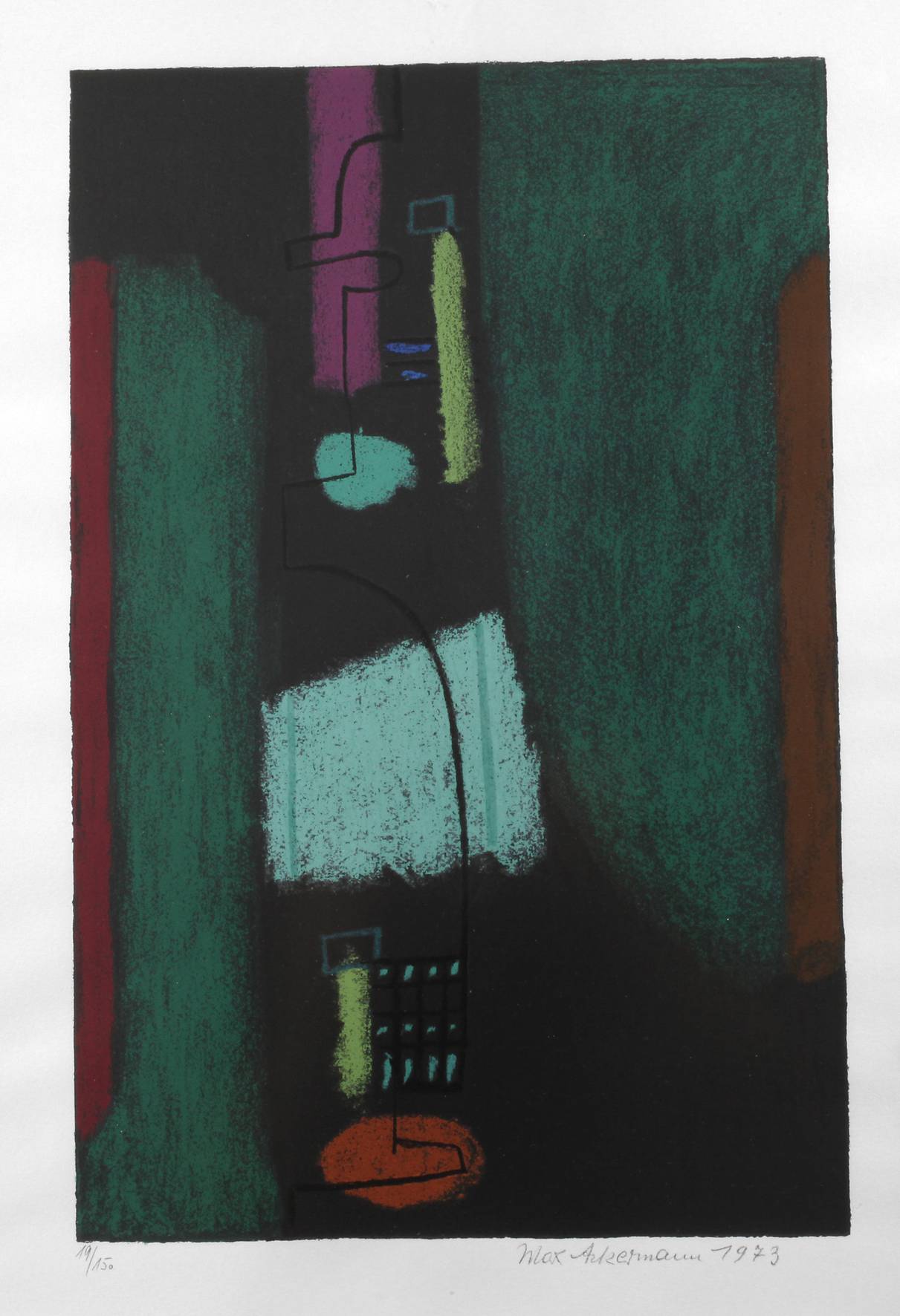 Prof. Max Ackermann, ”Flucht aus dem Garten”