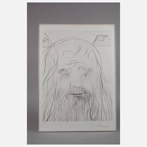 Salvador Dali, attr., Hommage à Leonardo da Vinci