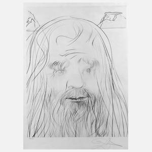 Salvador Dali, attr., Hommage à Leonardo da Vinci