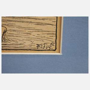 Fidus, Mädchen und Löwe